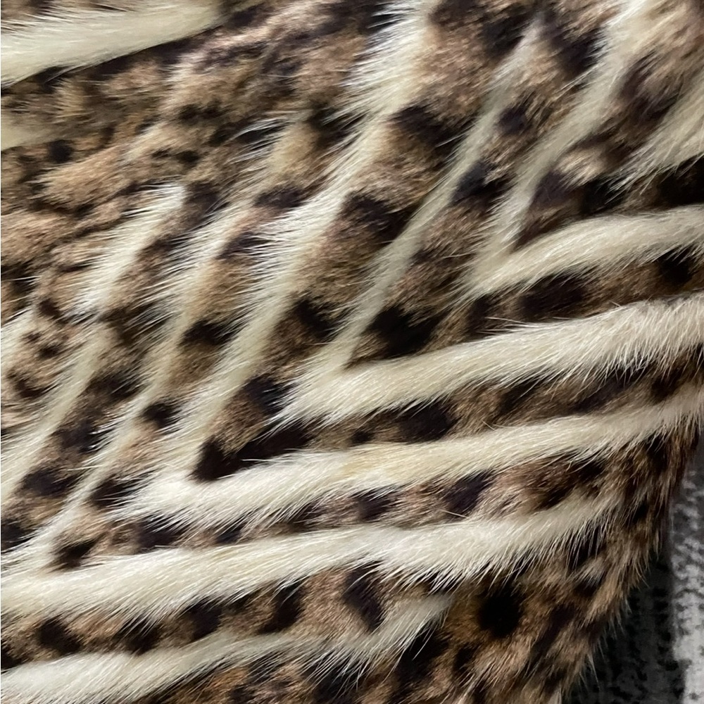 ๐VINTAGE , Genuine Leopard Fur Coat RARE ! Size X Small VERY RARE SOLD - Picture 7 of 17